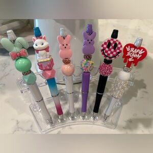 🐰🌸 Handcrafted Easter Beaded Pens New